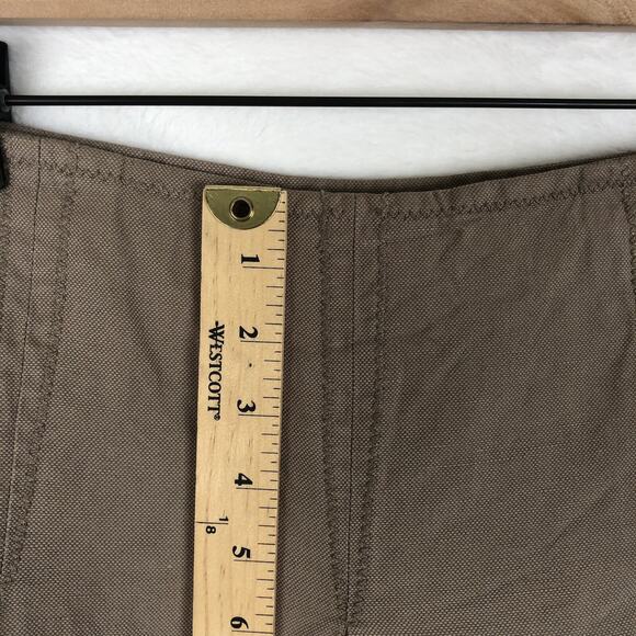 DANTENDORFER Linen Cotton Pleated Skirt Sz 6 29" Toasted Barley‎ Preppy Lined - Picture 8 of 10